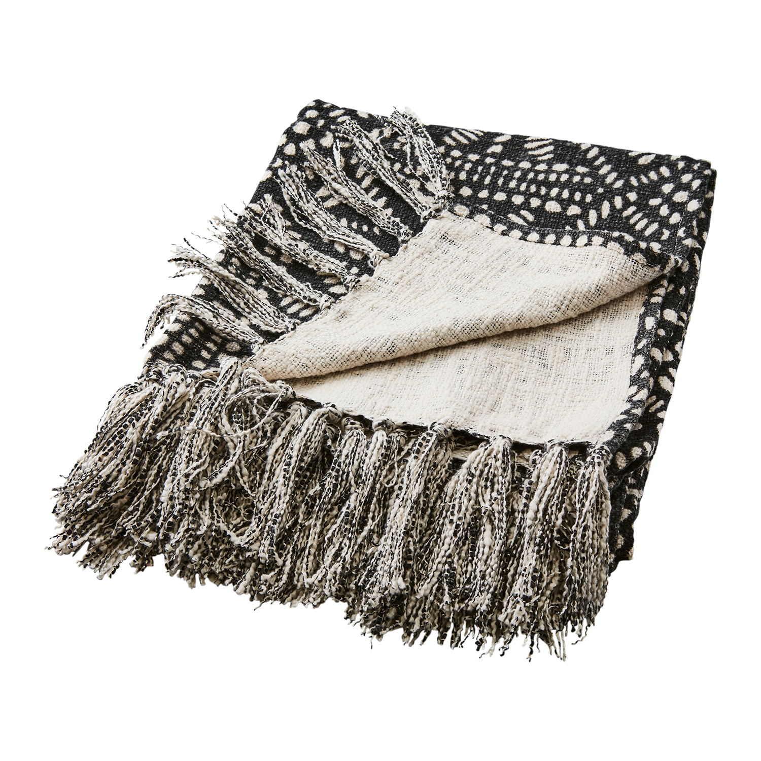 FERNANDO Filt, Natur/svart 2st