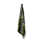 FRASSE Filt, Grön/svart/vit 2st