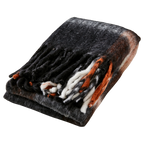 FRASSE Filt, Svart/vit/terrakotta 2st