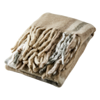 FRASSE Filt, Beige/grå/grön 2st