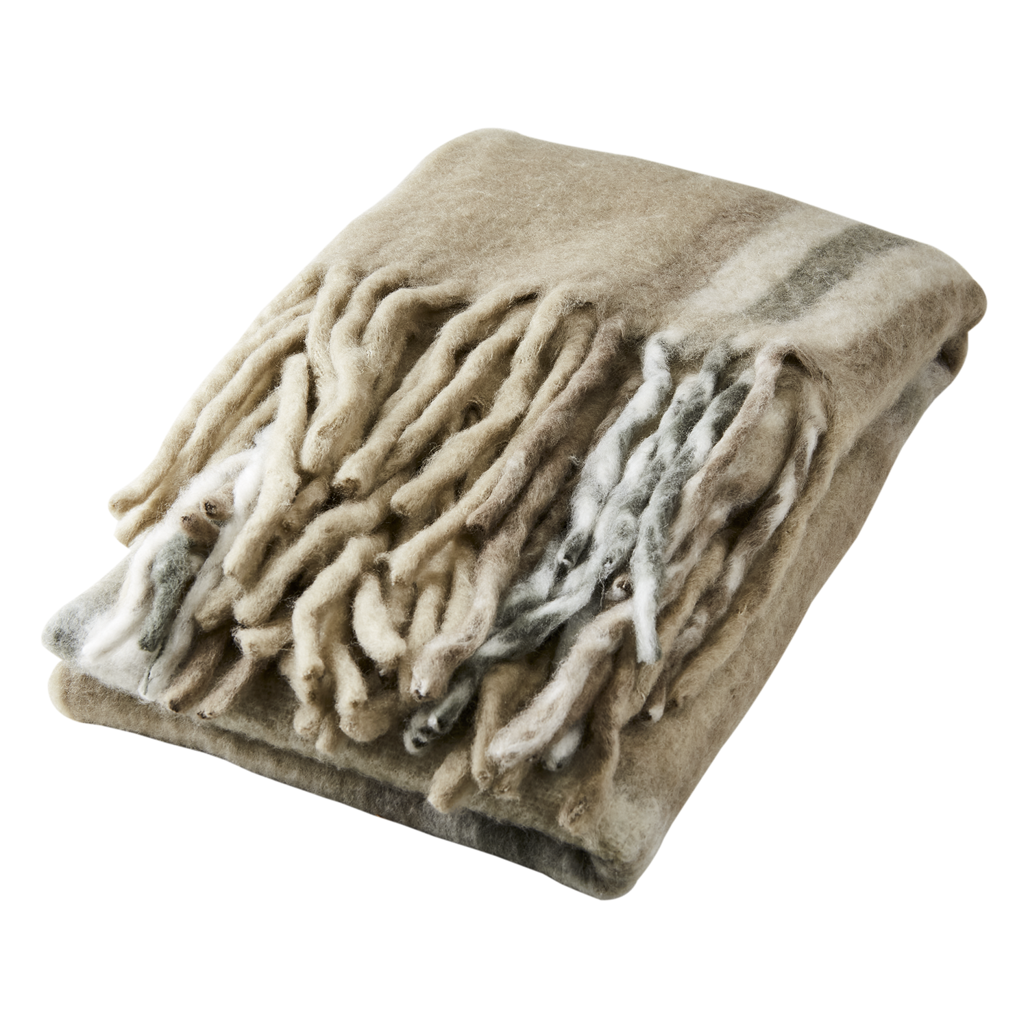 FRASSE Filt, Beige/grå/grön 2st