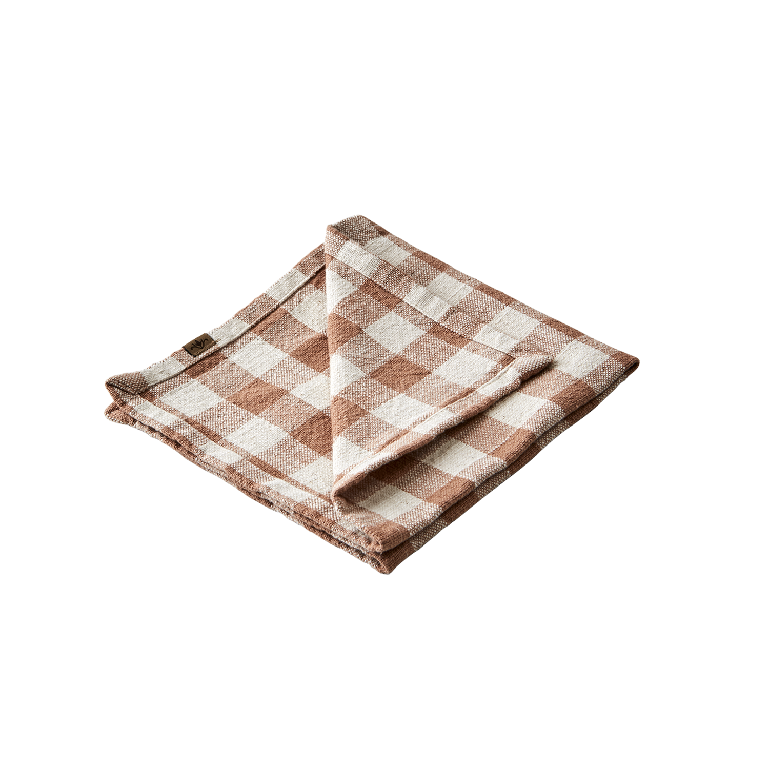 INGRID Servett, Rost/elfenben 12st