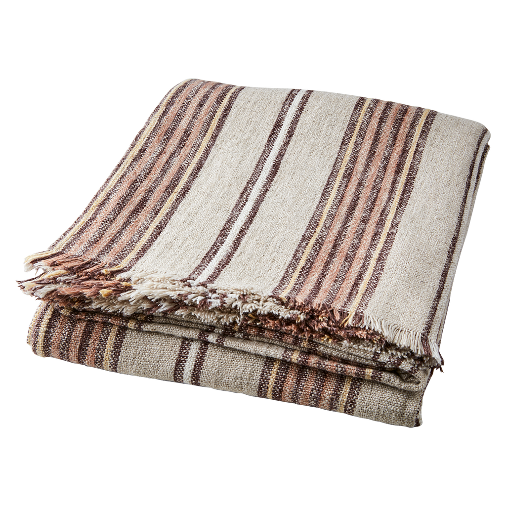 HILDA Filt/duk, Natur/brun/rosa/gul