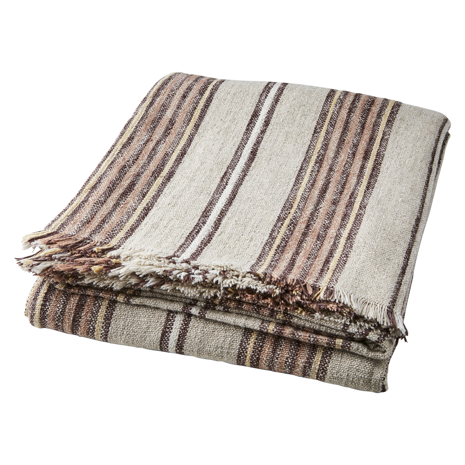 HILDA Filt/duk, Natur/brun/rosa/gul