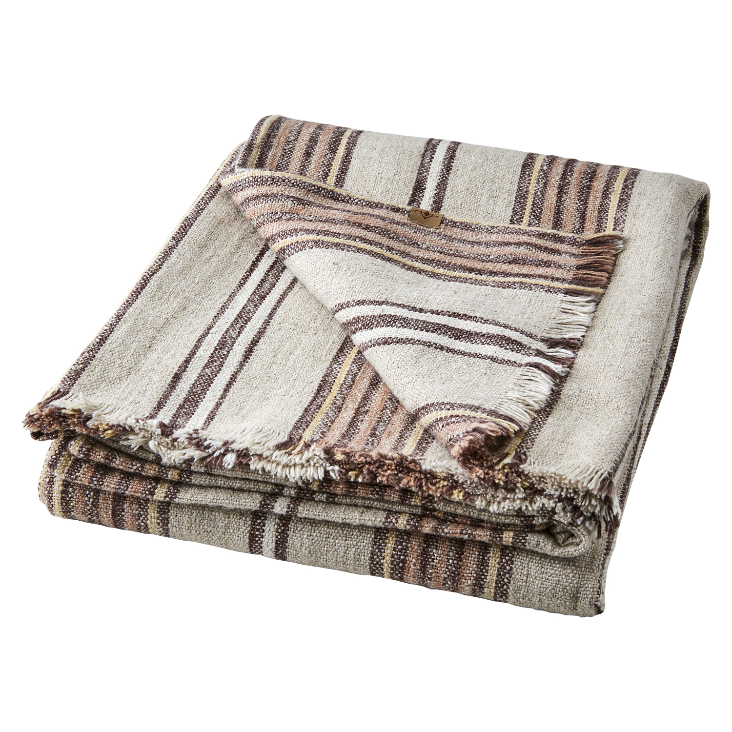 HILDA Filt/duk, Natur/brun/rosa/gul