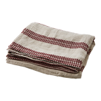 NOEL Bordsduk, Röd/lingrå