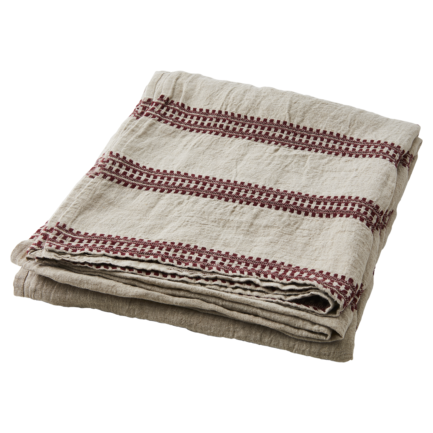 NOEL Bordsduk, Röd/lingrå