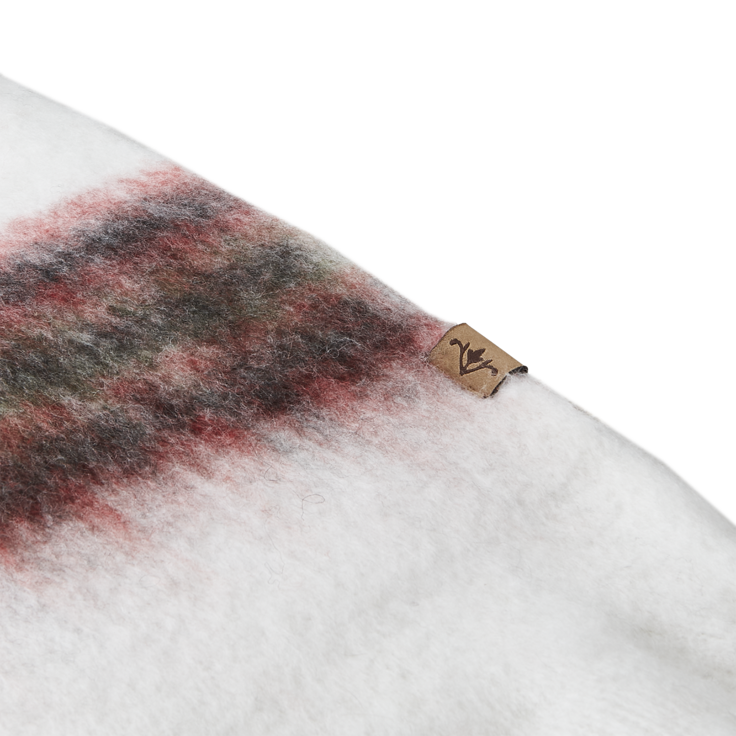 FRASSE Filt, Röd/grön/vit 2st