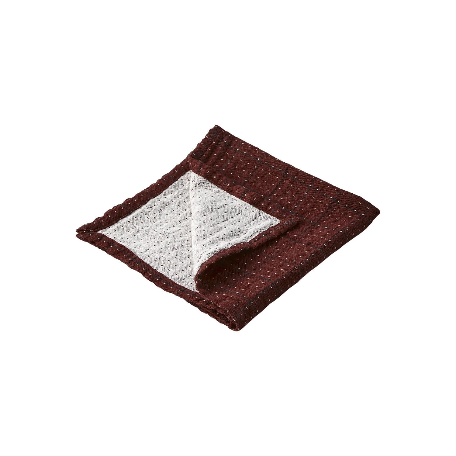 ELSA Servett, Bordeaux/svart 10st