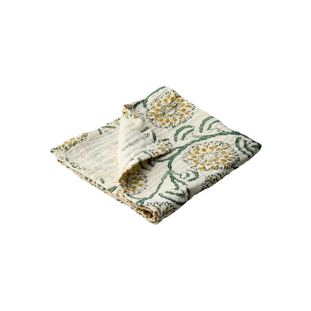 AGNES Servett, Grön/gul 10st