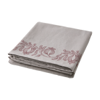 FLISA Bordsduk, Natur/burgundy