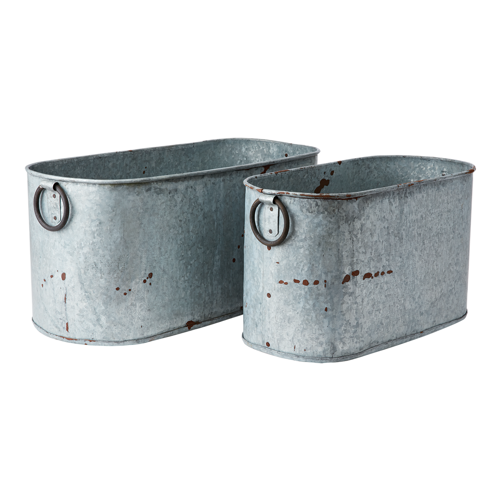 TREASURE Kruka, set om 2, Grå