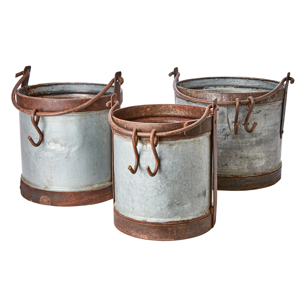 TREASURE Kruka, set om 3, Grå