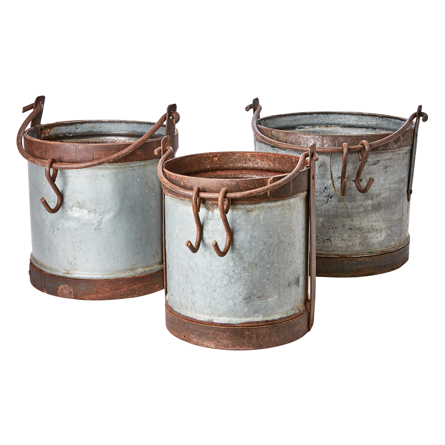 TREASURE Kruka, set om 3, Grå