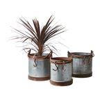 TREASURE Kruka, set om 3, Grå