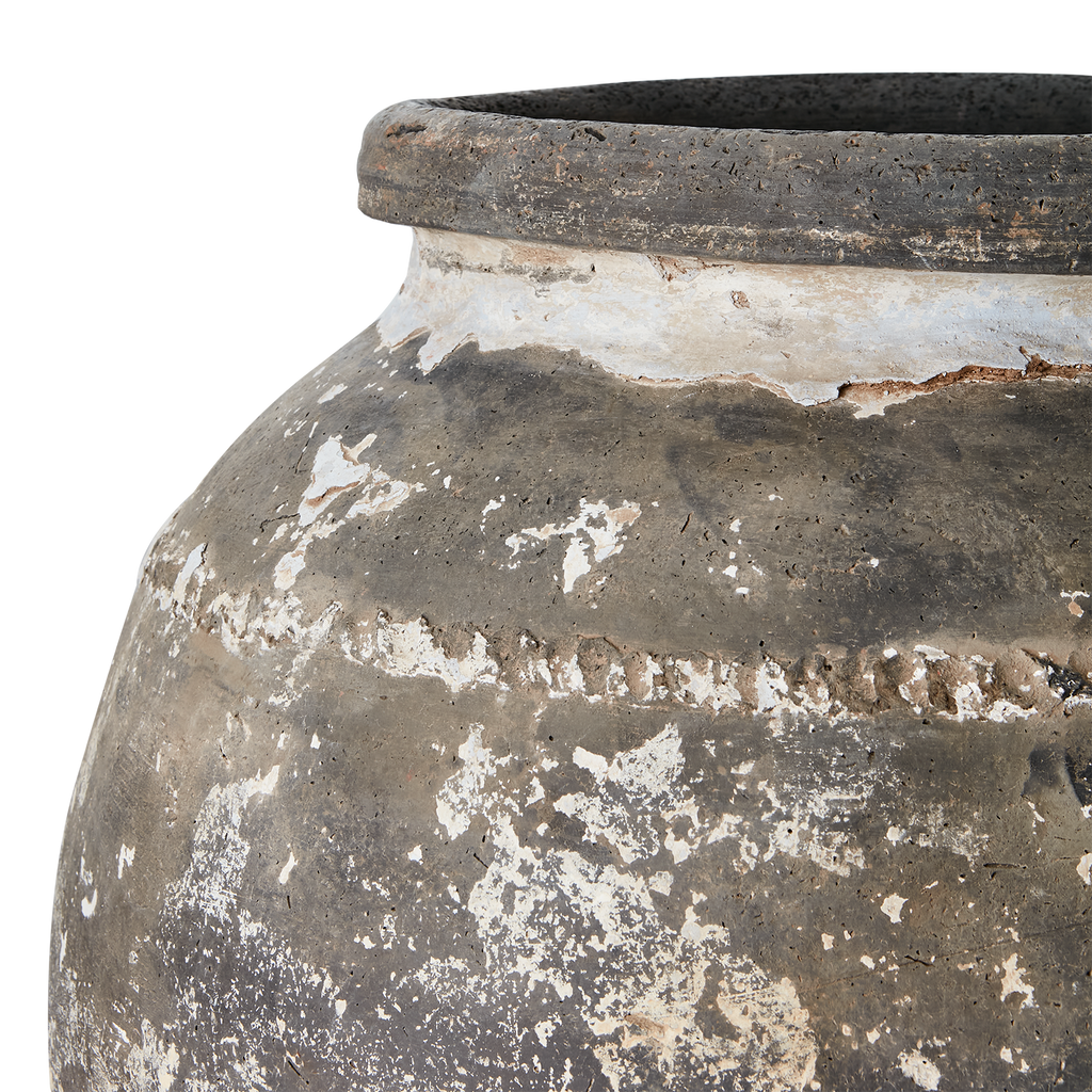 ENOK Kruka, Grå/vit