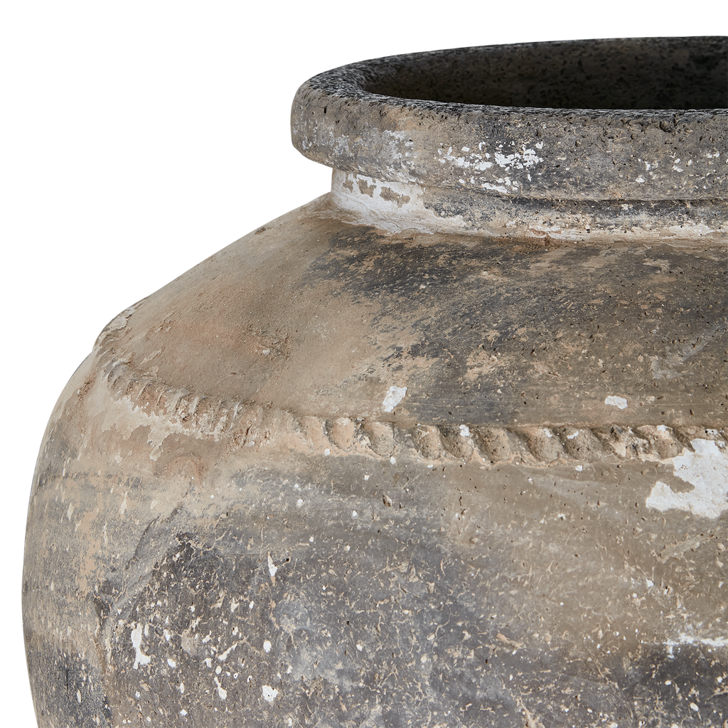 ENOK Kruka, Grå/vit