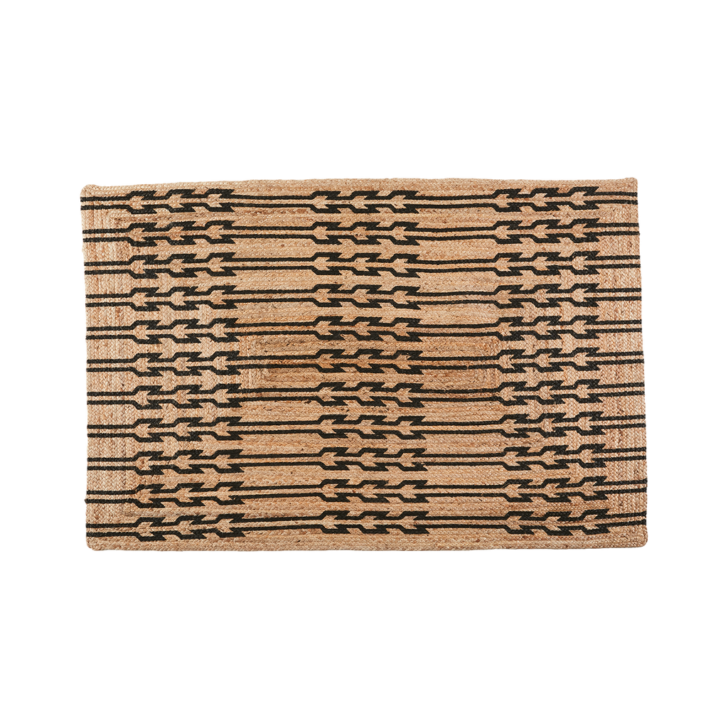 JUNI Matta L, Natur/svart