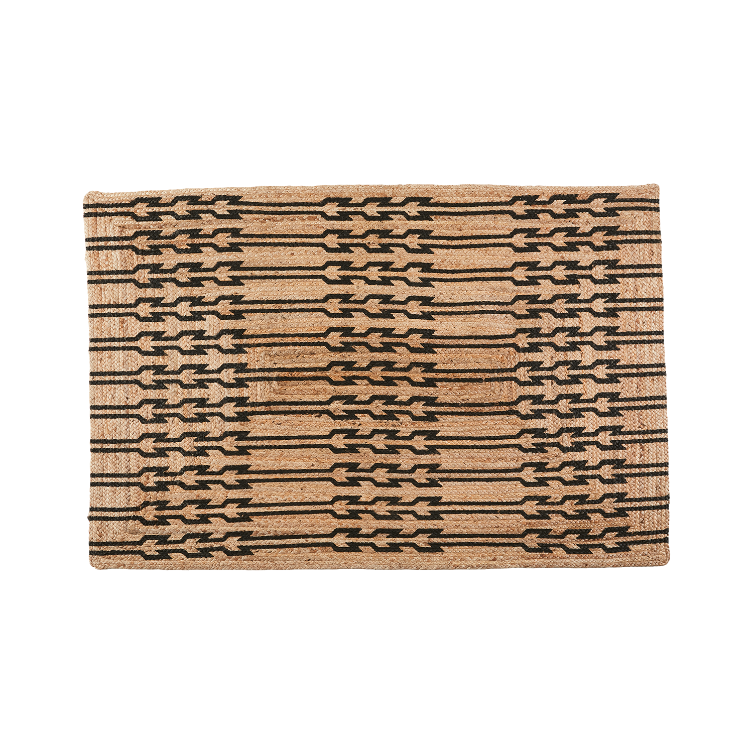 JUNI Matta L, Natur/svart