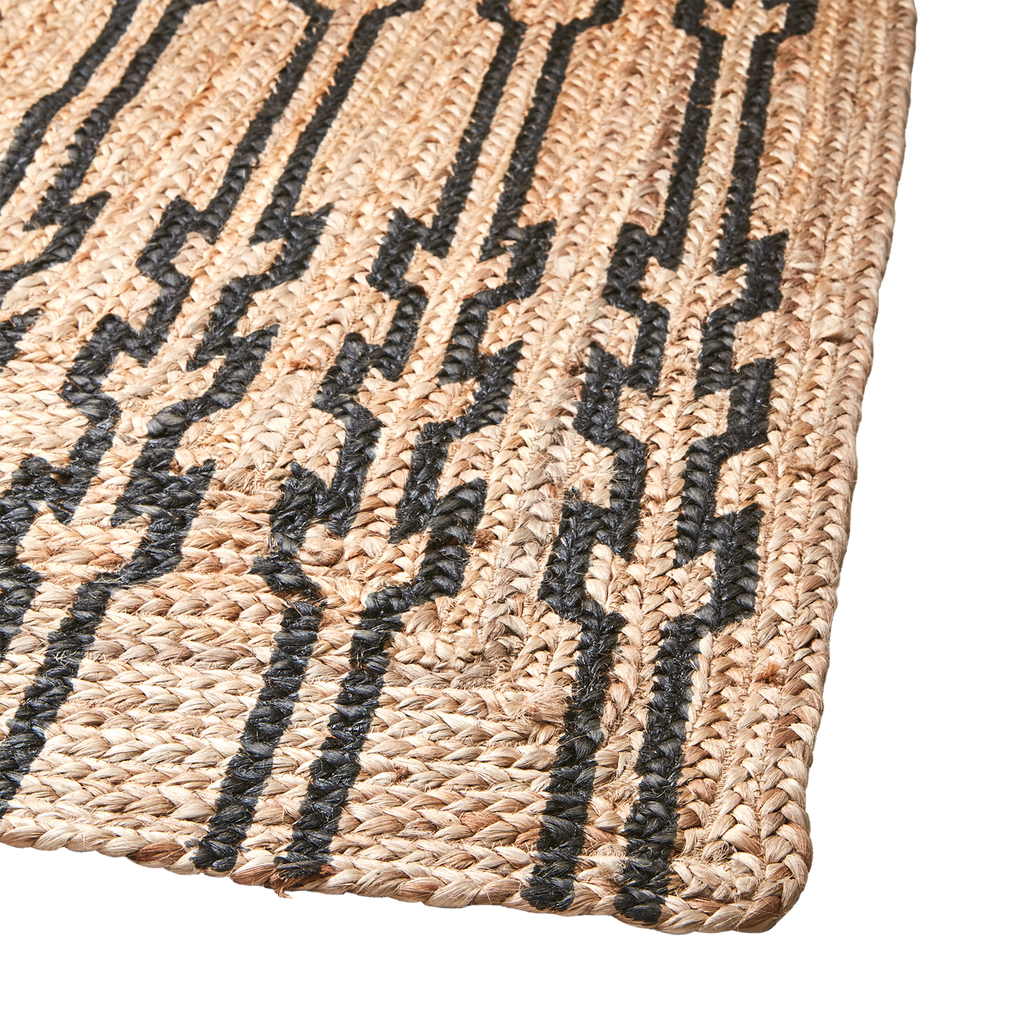 JUNI Matta L, Natur/svart