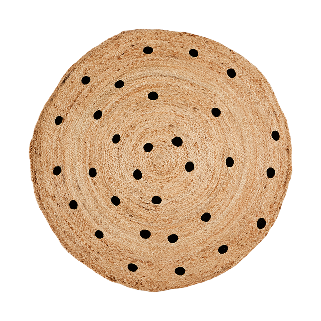 JUNI Matta S, Natur/svart