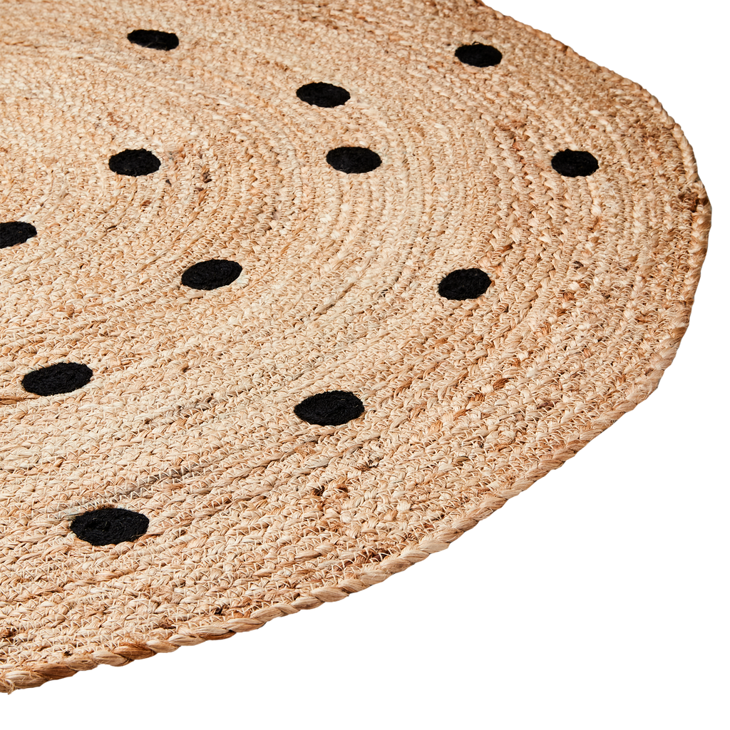 JUNI Matta S, Natur/svart