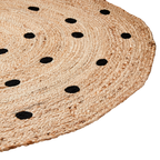 JUNI Matta S, Natur/svart