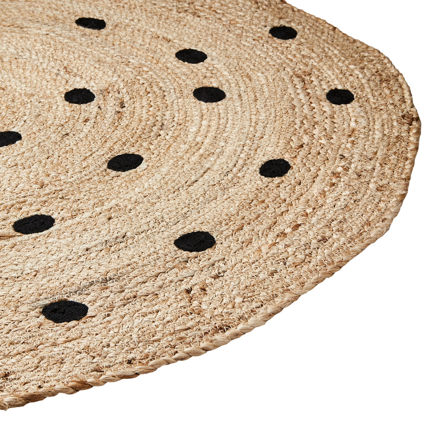 JUNI Matta S, Natur/svart