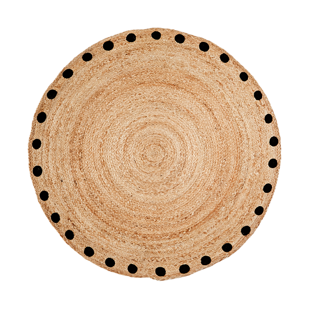 JUNI Matta S, Natur/svart