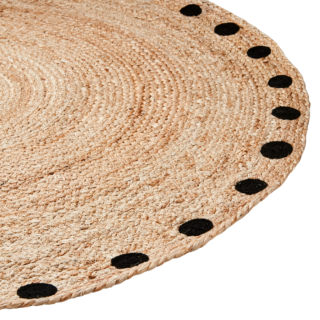 JUNI Matta S, Natur/svart