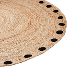 JUNI Matta S, Natur/svart