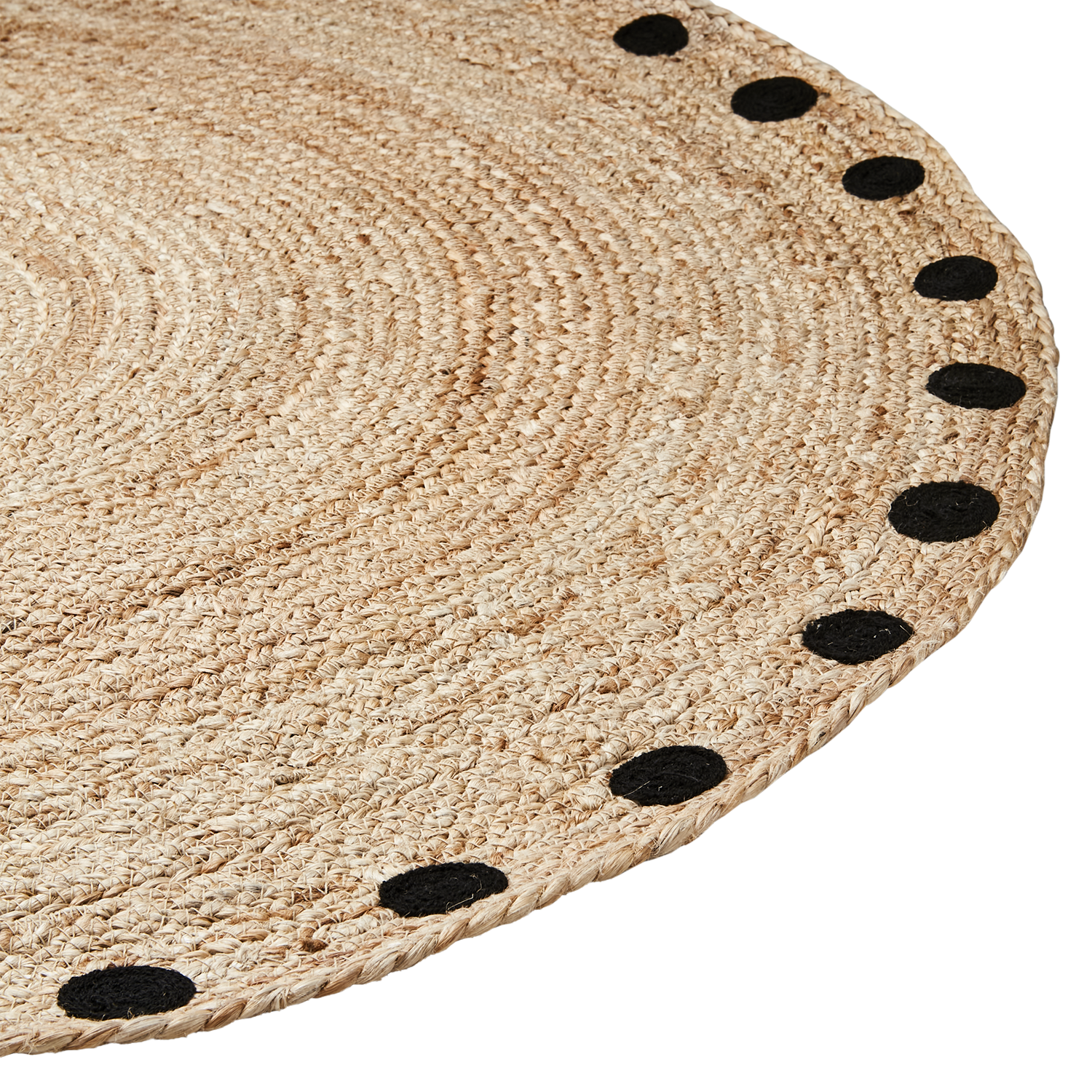 JUNI Matta S, Natur/svart