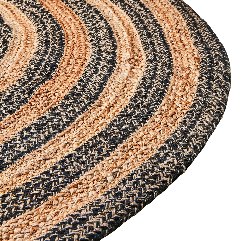 JUNI Matta L, Natur/svart