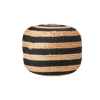 JUNI Sittpuff, Svart/natur