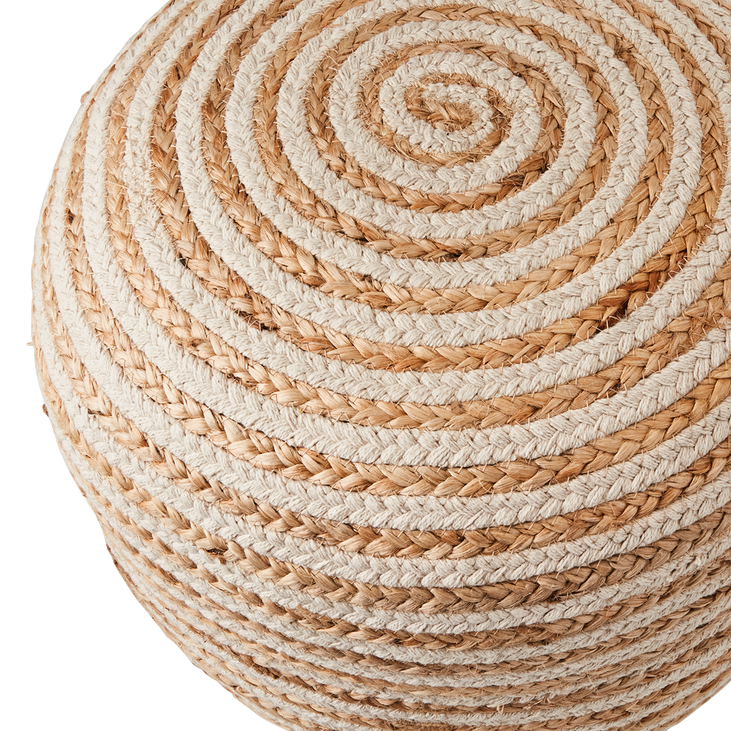 JUNI Sittpuff, Natur/elfenben