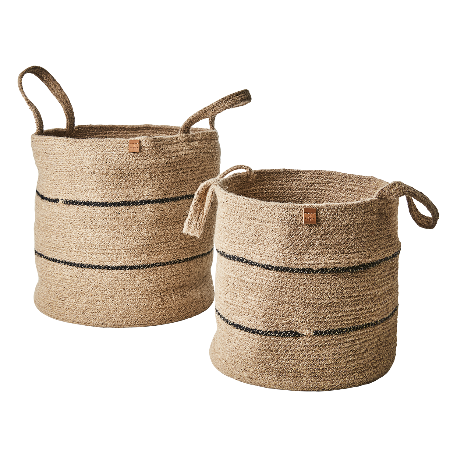 COLLECT Korg, set om 2, Natur/svart