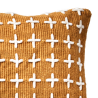 MAJA Kuddfodral, Senapsgul/vit 2st