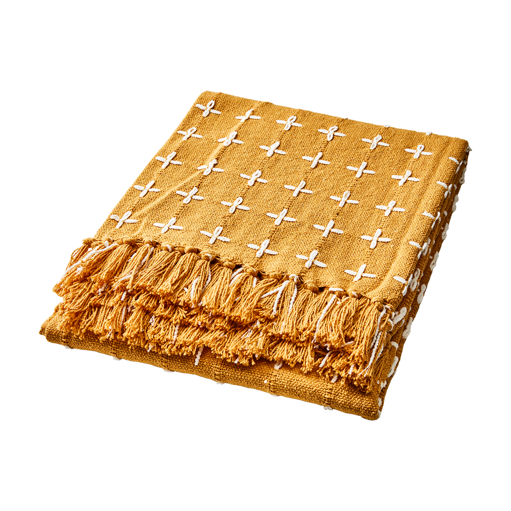 MAJA Filt, Senapsgul/vit 2st