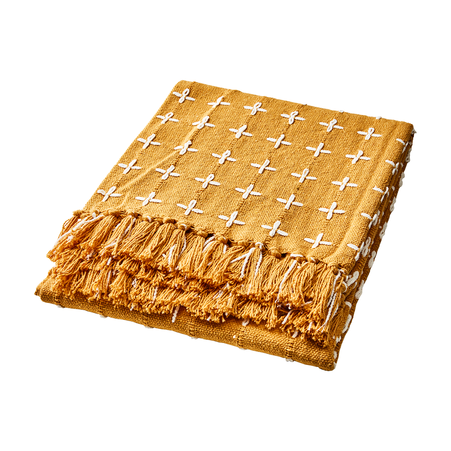 MAJA Filt, Senapsgul/vit 2st