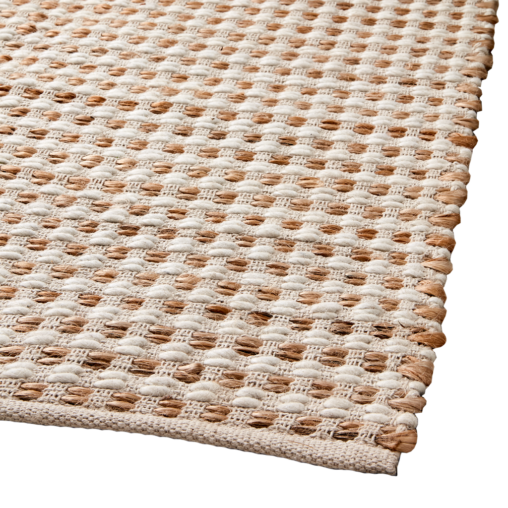 VENDELA Matta XS, Beige/elfenben