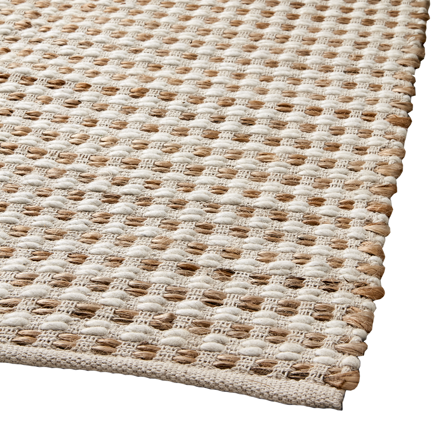 VENDELA Matta XS, Beige/elfenben