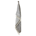 PETRA Filt, Ljusgrå/elfenben/senapsgul 2st