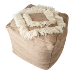 MINNA Sittpuff, Beige/elfenben