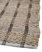 VENDELA Matta XL, Beige/elfenben/svart