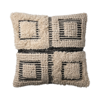 MINNA Kuddfodral, Elfenben/svart 2st