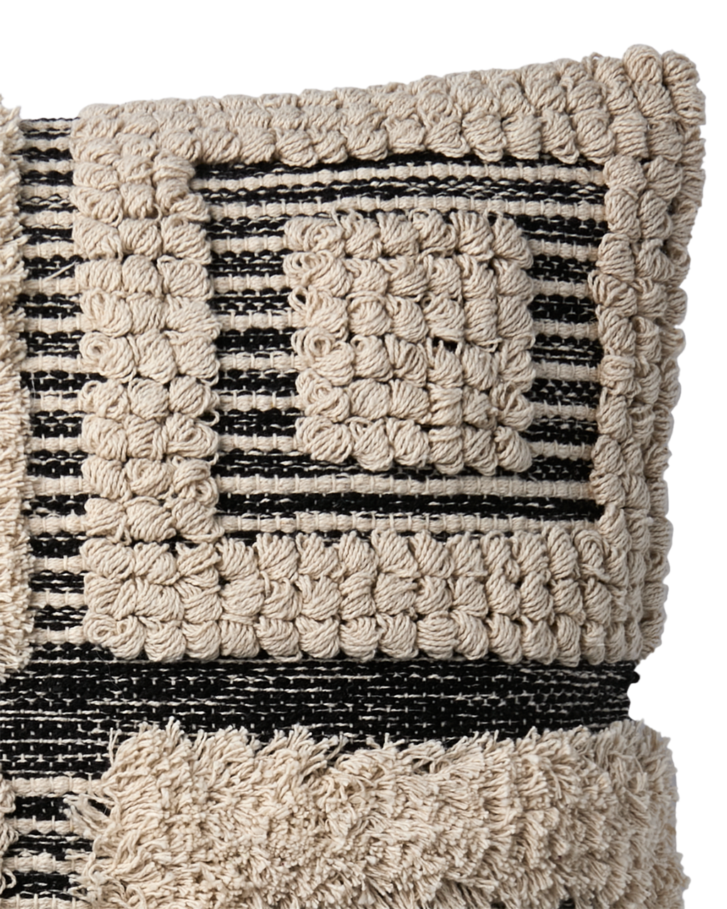 MINNA Kuddfodral, Elfenben/svart 2st