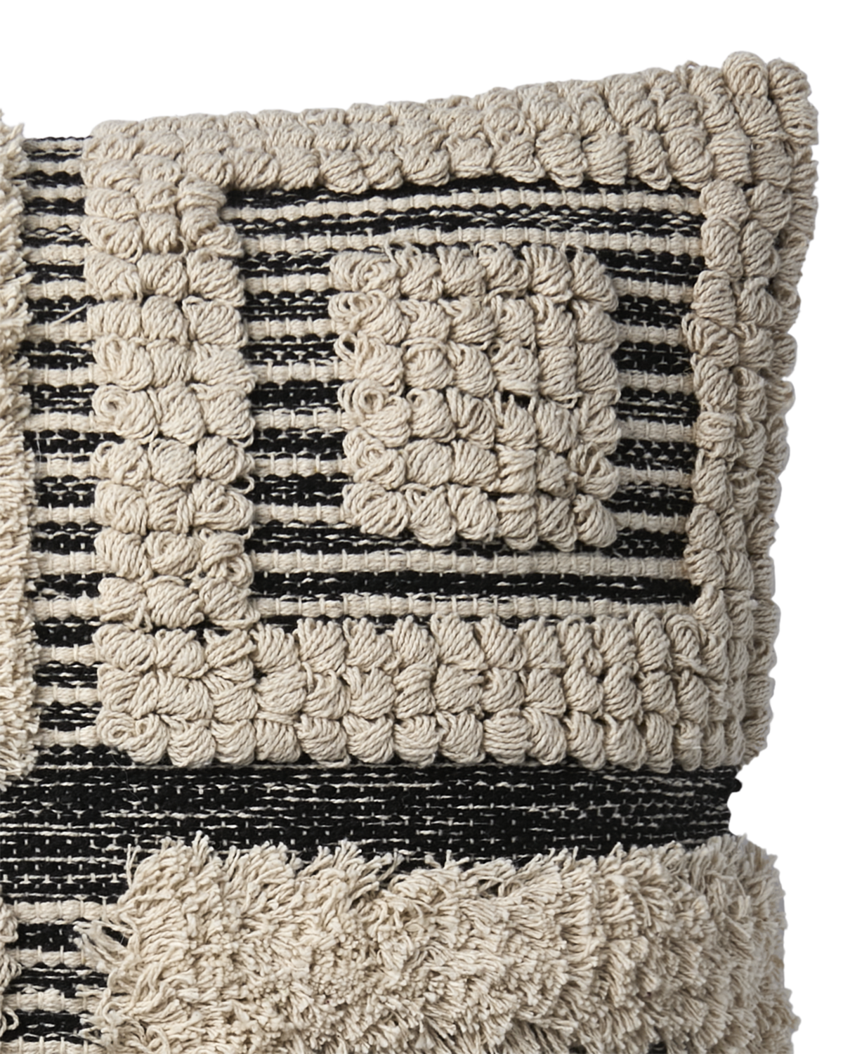 MINNA Kuddfodral, Elfenben/svart 2st