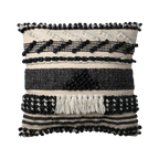 MINNA Kuddfodral, Svart/vit 2st