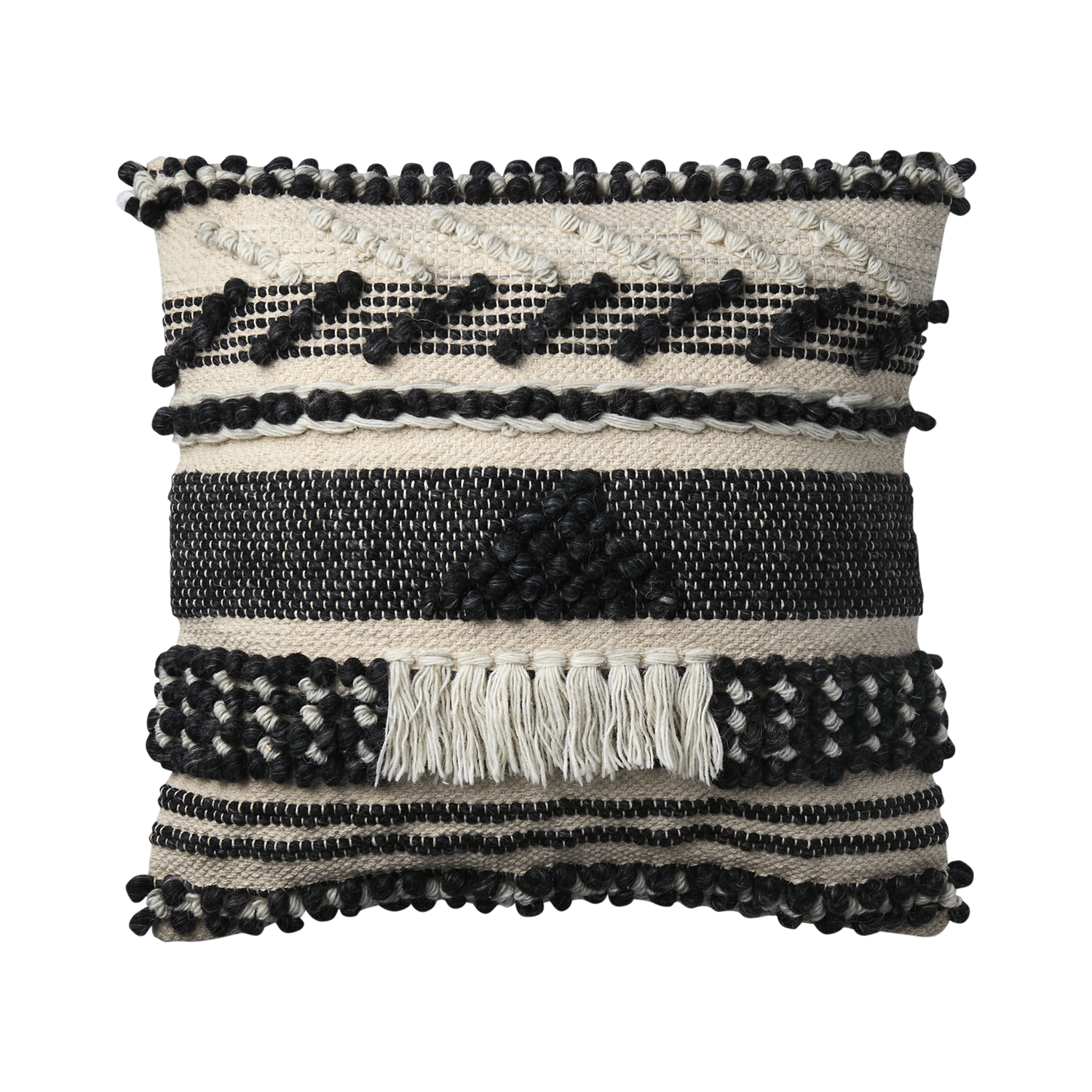 MINNA Kuddfodral, Svart/vit 2st