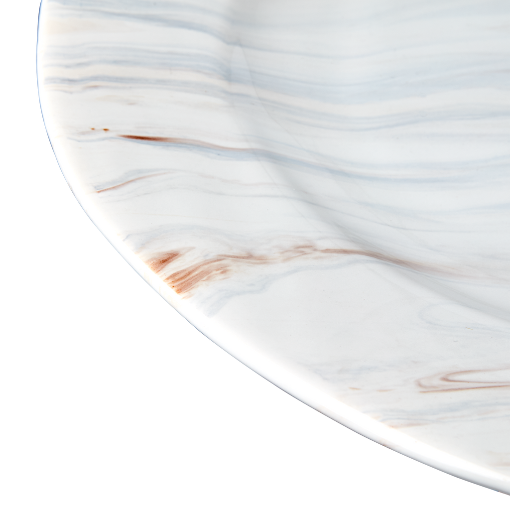 AMELIA Tallrik, Marmorerad 4st